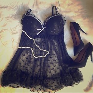 Black baby doll lingerie